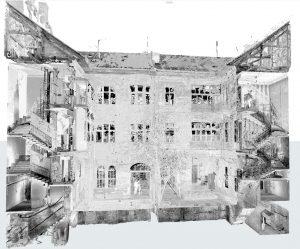 3dscan pontfelhő épület felmérés